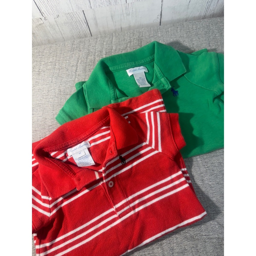 Ralph Lauren Baby Boy Romper Lot 2pc 9M